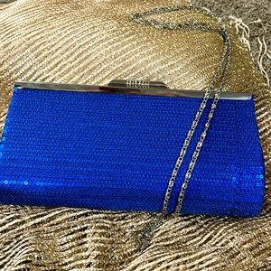 Blue & Silver Clutch